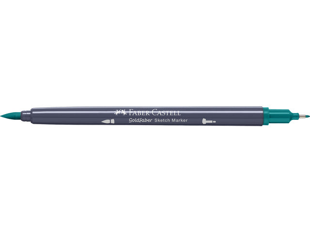 Schetsmarker Faber-Castell Goldfaber 313 donker kobaltgroen op alcoholbasis