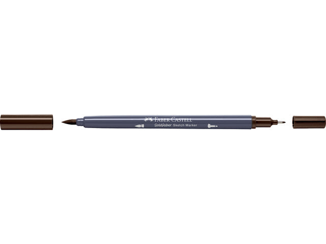 Schetsmarker Faber-Castell Goldfaber 280 gebrande omber op alcoholbasis