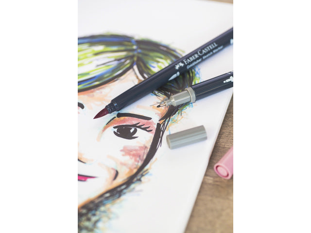 Sketchmarker Faber-Castell Goldfaber etui 6 stuks Portret op alcoholbasis