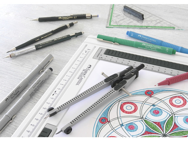 tekenpen Faber-Castell Ecco Pigment 4-delig etui