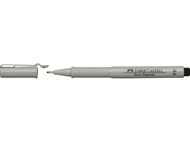 tekenpen Faber-Castell Ecco Pigment 0,8 mm zwart
