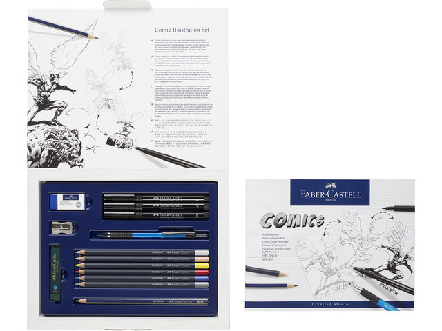 Tekenstift Faber-Castell Pitt Artist Pen Comic-Illustrationsset