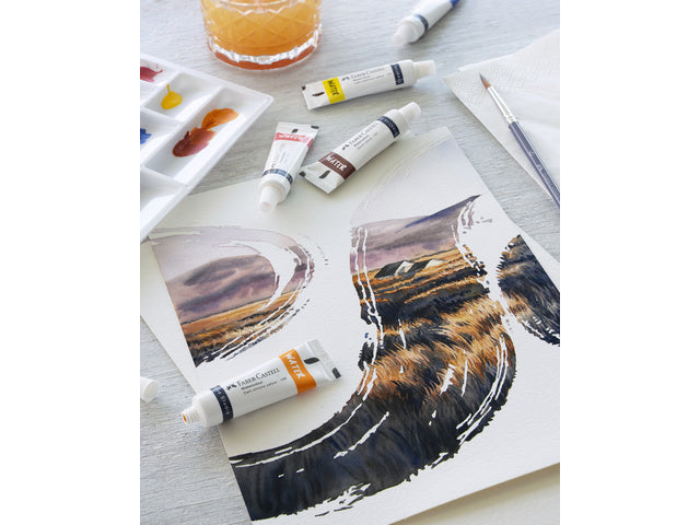 Waterverf Faber-Castell 12 Stück verschiedene Farben