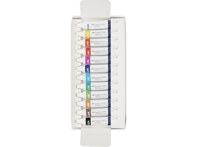 Waterverf Faber-Castell 12 Stück verschiedene Farben