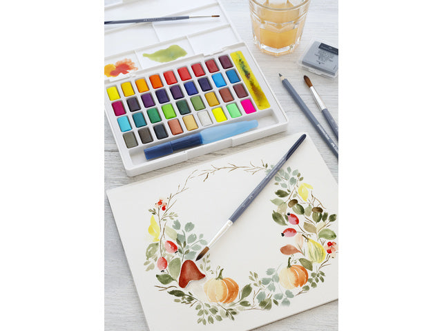 Waterverf Faber-Castell in doos met 36 kleuren