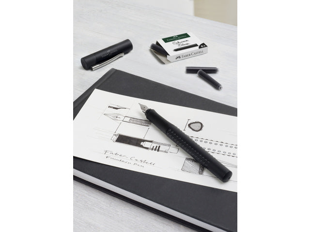 Tintenpatronen von Faber-Castell, schwarz, 6 Stück