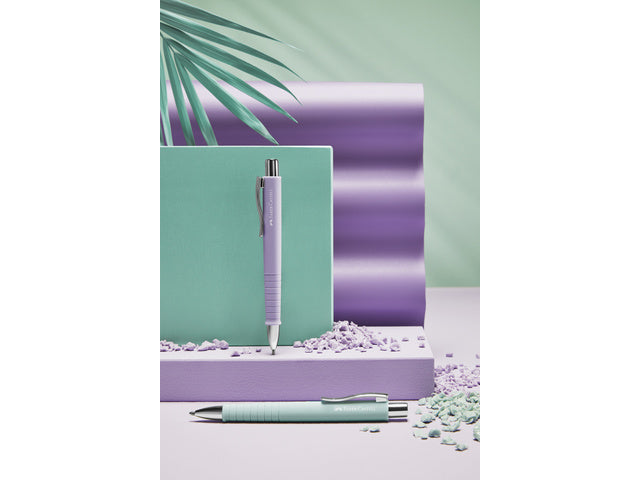 Balpen Faber-Castell Polyball XB caribisch blauw