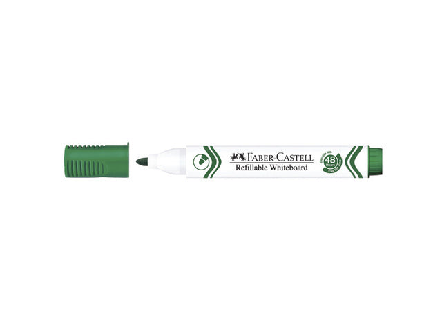 Whiteboardmarkers Faber-Castell set 4 stuks zwart,groen,rood,blauw