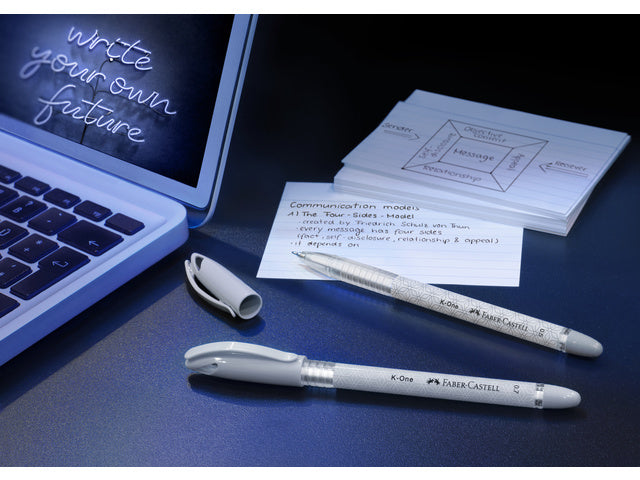 Balpen Faber-Castell K-One 0,5 zwart doos 10 stuks