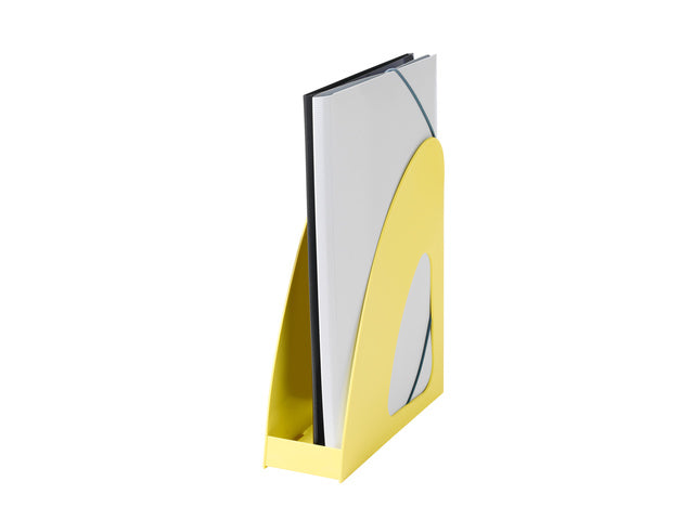 Tijdschriftencass. HAN Re-LOOP A4/C4, geel 100% gerecycled materiaal