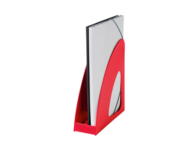 Tijdschriftencass. HAN Re-LOOP A4/C4, rood 100% gerecycled materiaal