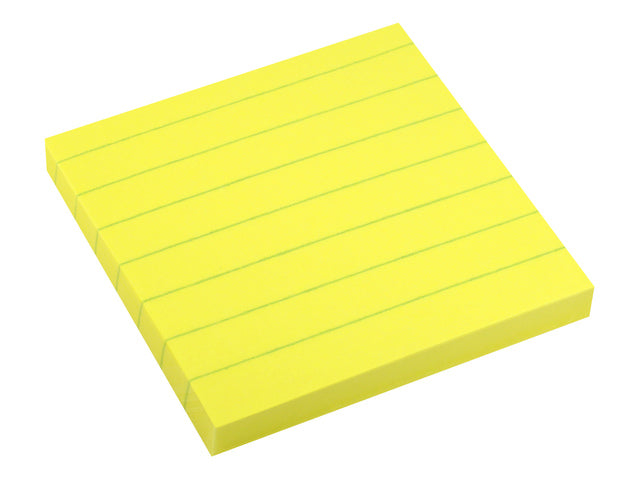 Info Opmerkingen 75x75mm fel geel blok a 80 vel gelinieerd