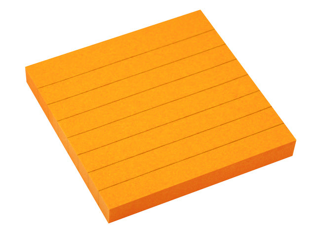 Info Hinweise: 75 x 75 mm großer gelber Block mit 80 mm Breite