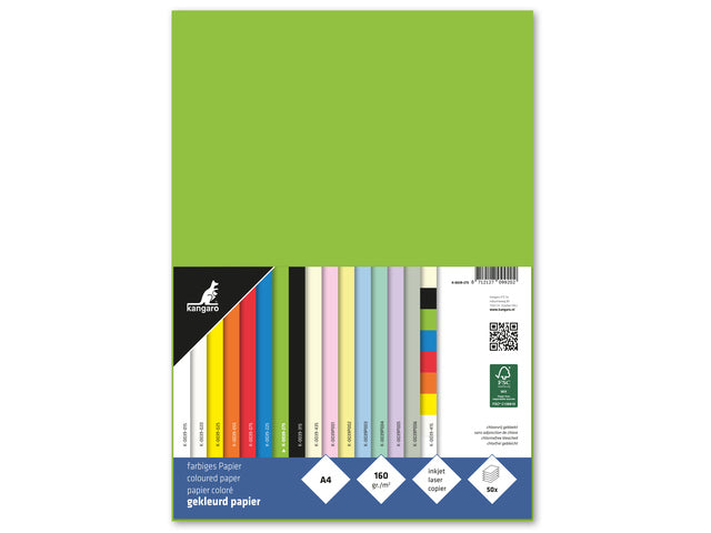 Papier Kangaro A4 160 Gramm Packung mit 50 Blatt Papier