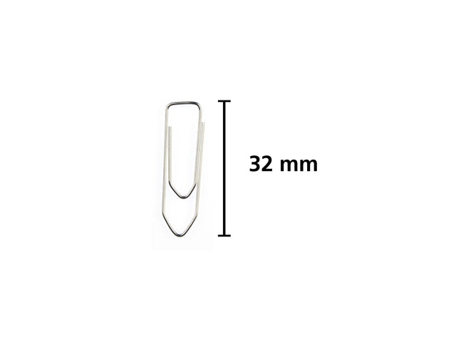 Büroklammer Kangaro 32 mm, groß, je 100 Stück, verzinkt
