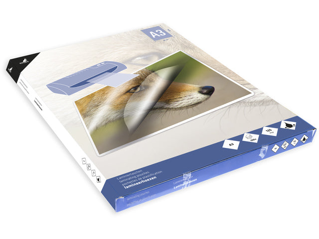 Laminatpapier Kangaro A3 125 Mikron, Packung mit 100 Stück