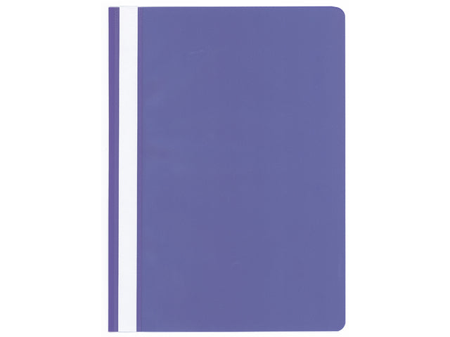 Snelhechtermap Kangaro A4 PP paars-violet, krimp á 25 stuks