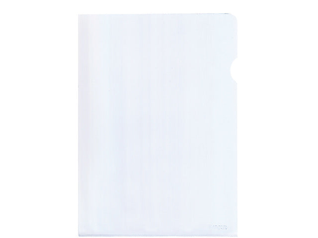 L-kaart Kangaro A4 PVC 180 micron transparant generfd, 4 krimp à 25 stuks.