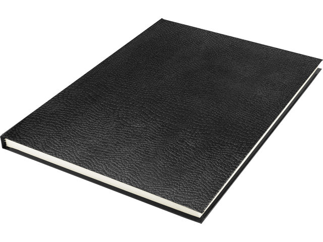 Schetsboek Kangaro A4 creme 120 grams blanco papier, 140 blz harde kaft opdruk jargon, zwart