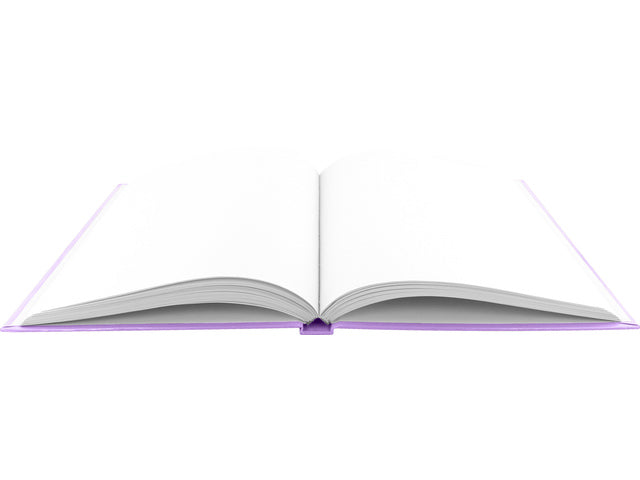 Dummyboek Kangaro A5 violet pastel hardcover 80 bladen blanco 100 grams
