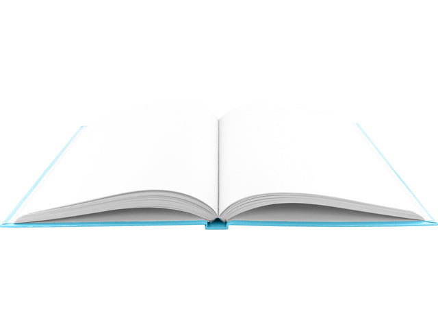 Dummyboek Kangaro A5 blauw pastel hard cover 80 blad blanco 100 grams