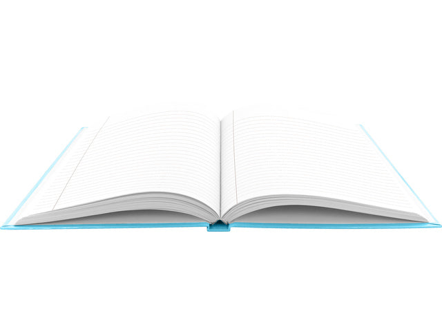 Schrift Kangaro A5 lijn hard cover pastel blauw, 80 vel, 80 grams
