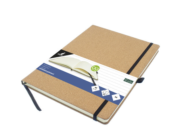 Kangaro-Notizbuch, A4, dickes Papier, HC, 96 Blatt, 80 Gramm, mit Elastik, Flusen und Federn