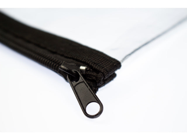 Etui Kangaro transparent 125x200mm schwarz rits
