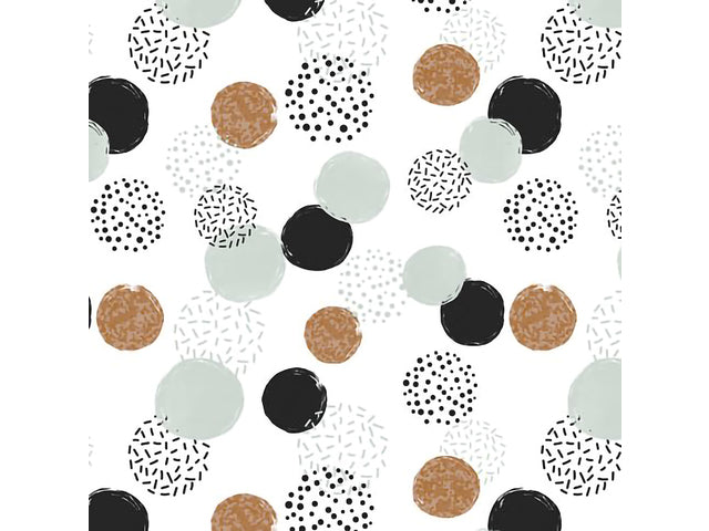 Toonbankrol Kangaro papier dots wit 80 grams 50 cm breed 200 meter