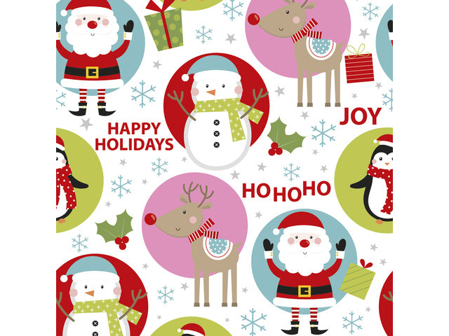 Toonbankrol Kerstpapier kids 80 gram 50 cm breed 200 meter