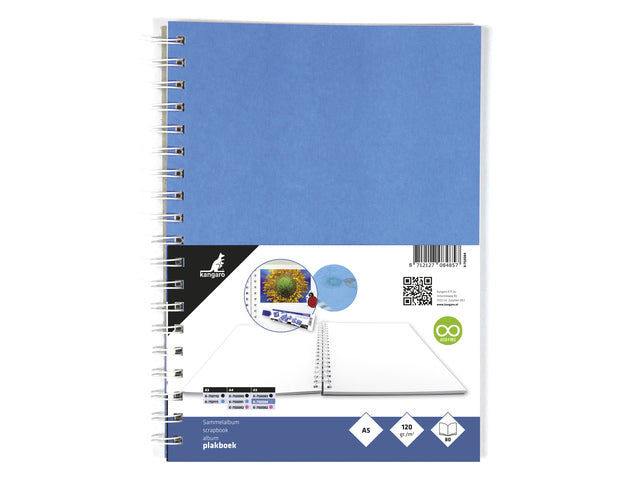 Poster Kangaro A5+ 120 Gramm, 40 Vel, blau, 25 x 18 cm, Papier (25 x 19 cm mit Spirale)