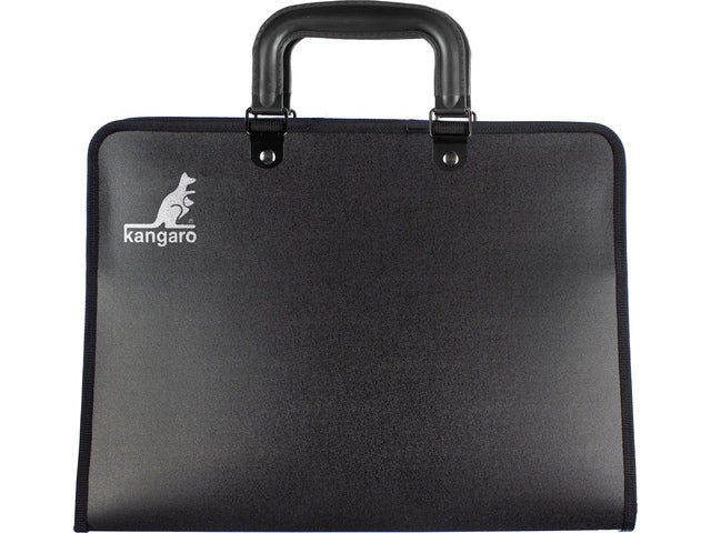 Tekenmap Kangaro A4 zwart met handvat