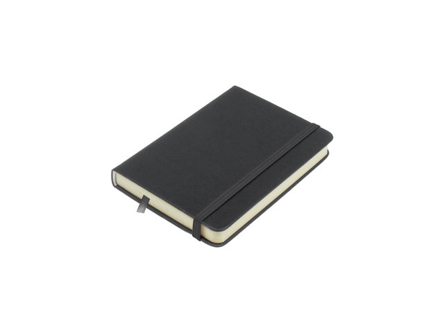 Schetsboek Kangaro A6 koudgrijs PU HC 80 vel 140gr roomwit met elastiek en lint