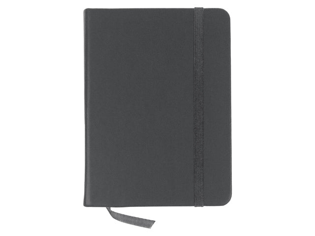 Schetsboek Kangaro A6 koudgrijs PU HC 80 vel 140gr roomwit met elastiek en lint