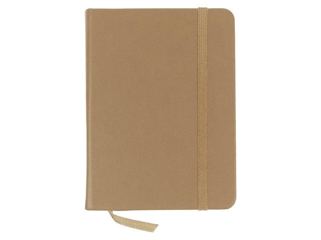 Schetsboek Kangaro A6 Taupe PU HC 80 Vel 140gr Raumweiß mit Elastik und Flusen