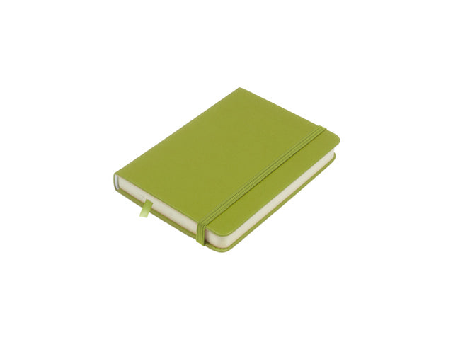 Schetsboek Kangaro A6 Limettengrün PU HC 80 Vel 140gr Raumweiß mit Elastik und Flusen