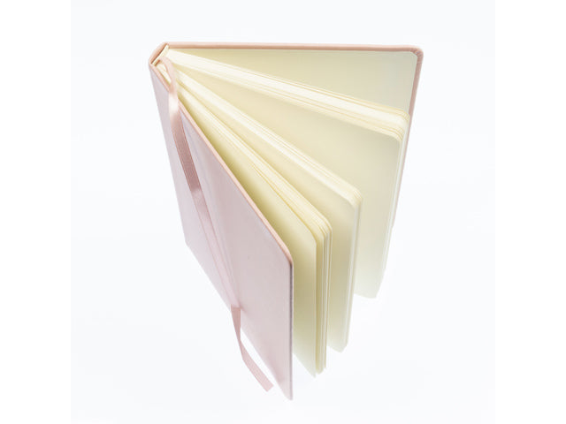 Schetsboek Kangaro A5, rosafarbenes PU, HC, 80 Blatt, 140 g, weiß, elastisch und fusselfrei