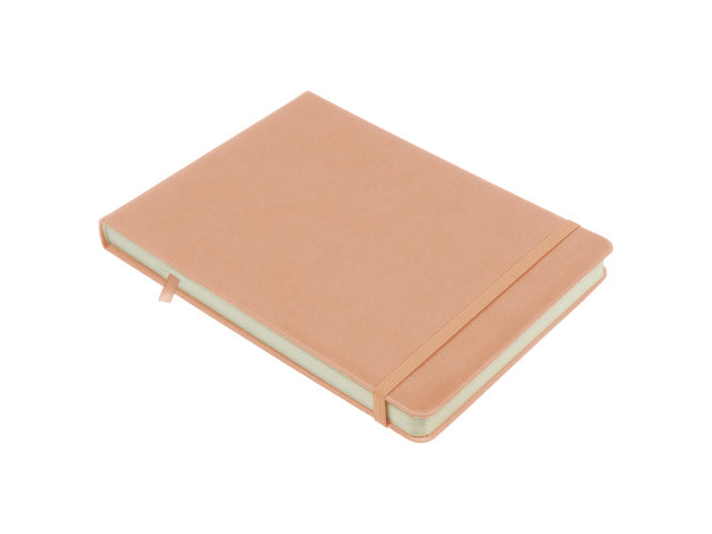 Schetsboek Kangaro A5 Querformat, rosafarbenes PU, HC, 80 Blatt, 140 g, weiß mit Elastik und Flusen