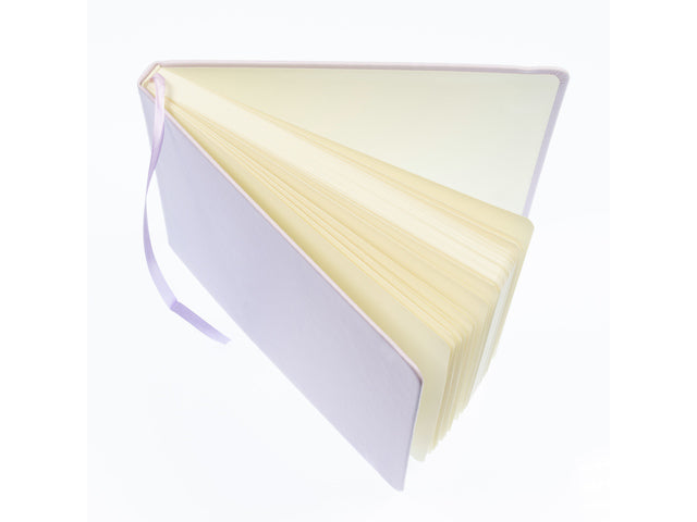 Schetsboek Kangaro A5 Querformat Violett PU HC 80 Blatt 140gr Raumweiß mit Elastik und Flusen