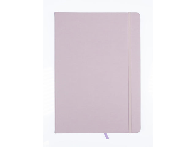 Schetsboek Kangaro A4 violett PU HC 80 Blatt 140gr Raumweiß mit Elastik und Flusen