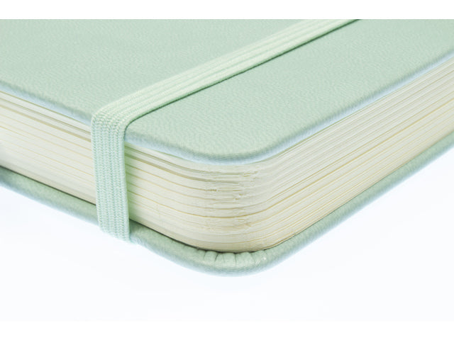 Schetsboek Kangaro A4 Mint PU HC 80 Blatt 140gr Raumweiß mit Elastik und Flusen