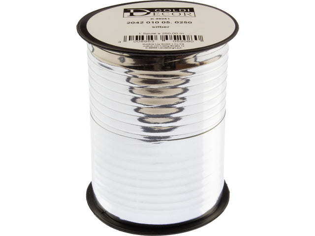 Lint zilver op spoel 10mm x 250 meter op spoel