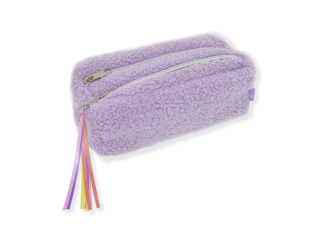 Etui Beach Happy Paars bont 18x8x7cm