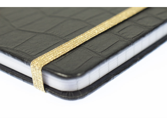 Benachrichtigungsbuch Pure Croco A5 PU HC, Packung mit 2 Stück, sortiert