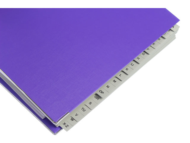 Tabblad ECO Kangaro A4 Buchstaben 180 Gramm grauer Karton 23-fach 20-teilig Extra Rasse