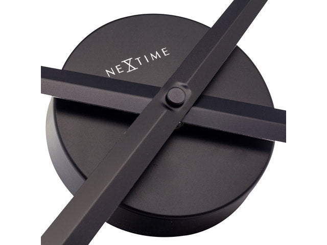 Wandklok NeXtime dia. 70 cm, schwarz, 'Hands'