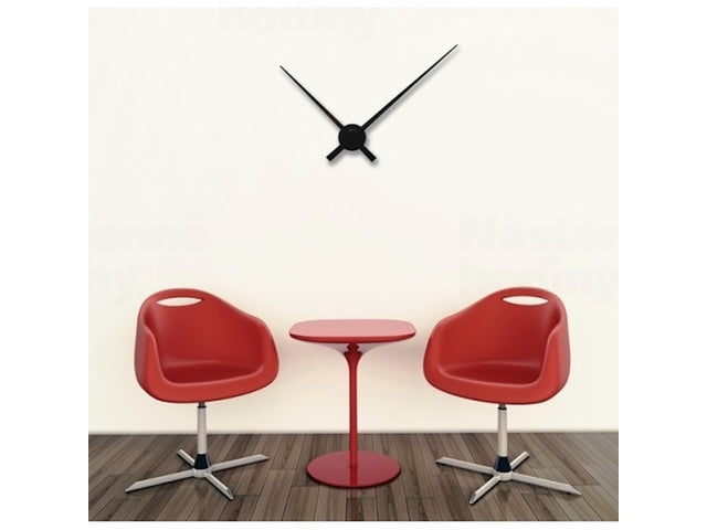 Wandklok NeXtime dia. 70 cm, schwarz, 'Hands'