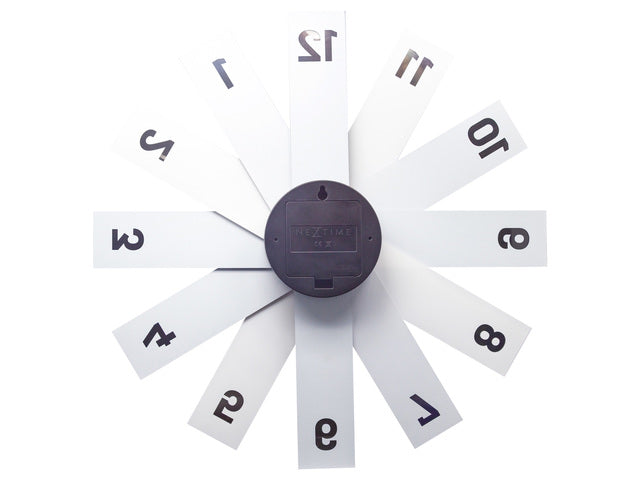 Design Wanduhr - 40cm - Stille Uhr - Schwarz - Acryl - NeXtime "Plexi"