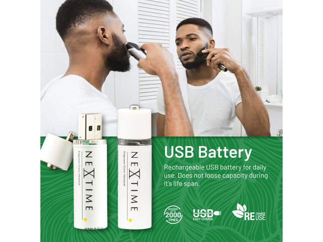 Nextime aufladbare AA-USB-Batterie im Blister mit 4 Stück