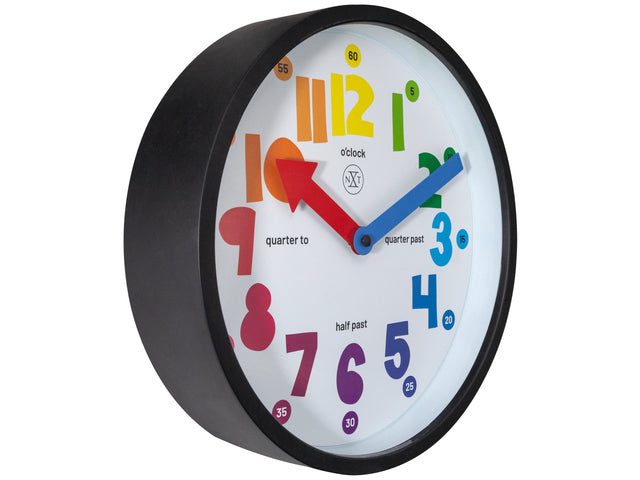 Wandklok nXt Sophia dia 26 cm kunststoff schwarz
